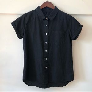 Bea Black Chambray Lightweight Bridge & Burn Top